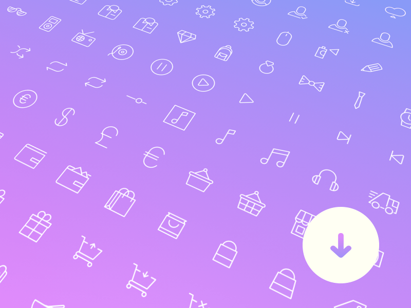 100+ Simple Line Icons